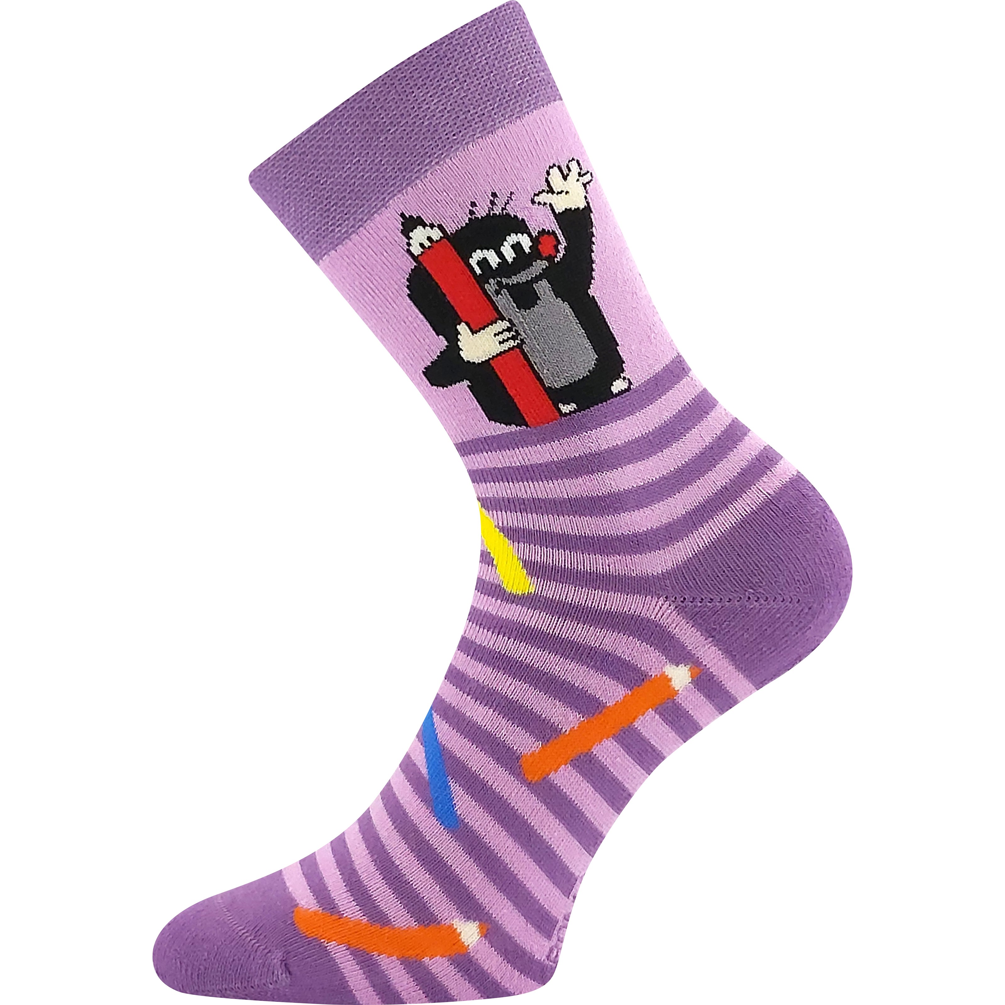 Ponožky dětské froté KRTEK obrázkové dívčí (3 páry) BOMA 126337 L-11