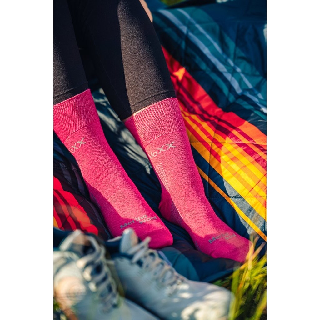 Ponožky slabé z merino ORIONIS s ionty stříbra FUXIA VoXX 121556 L-11
