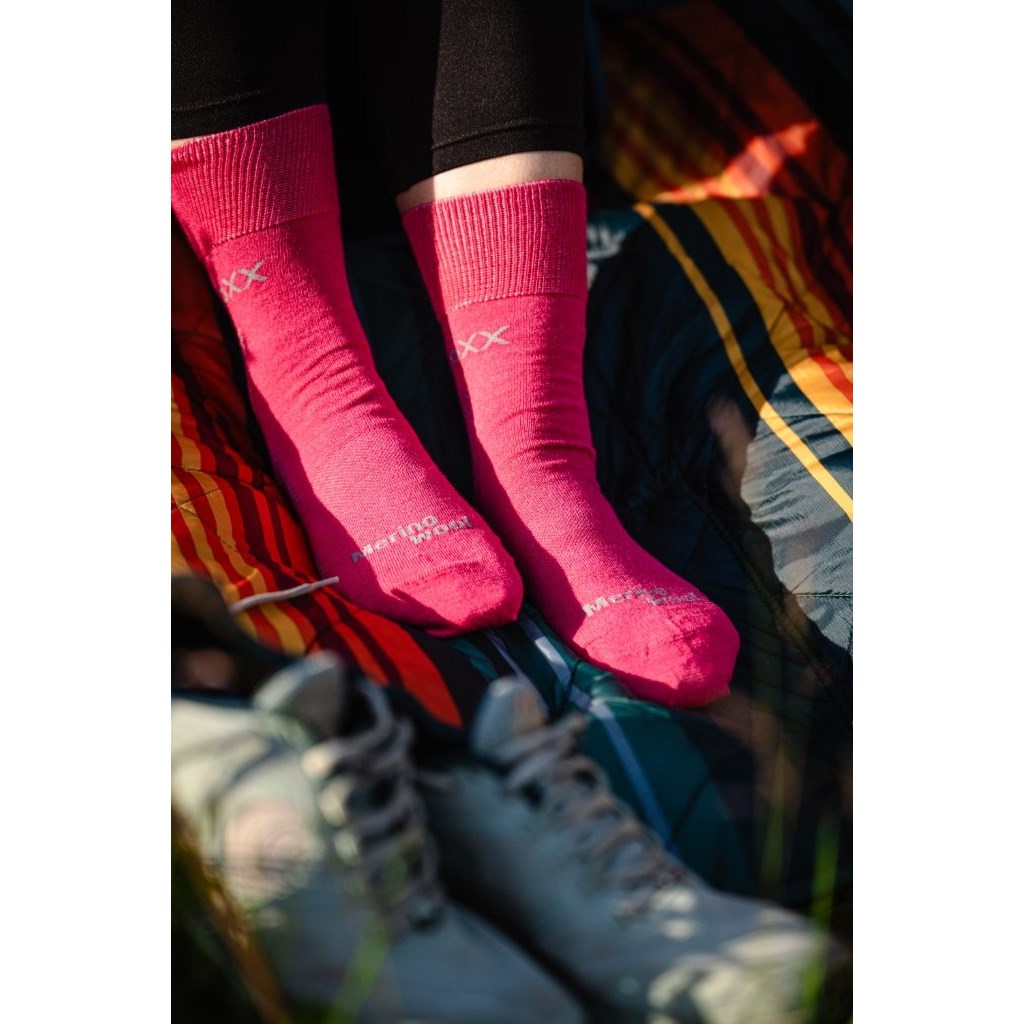Ponožky slabé z merino ORIONIS s ionty stříbra FUXIA VoXX 121556 L-11
