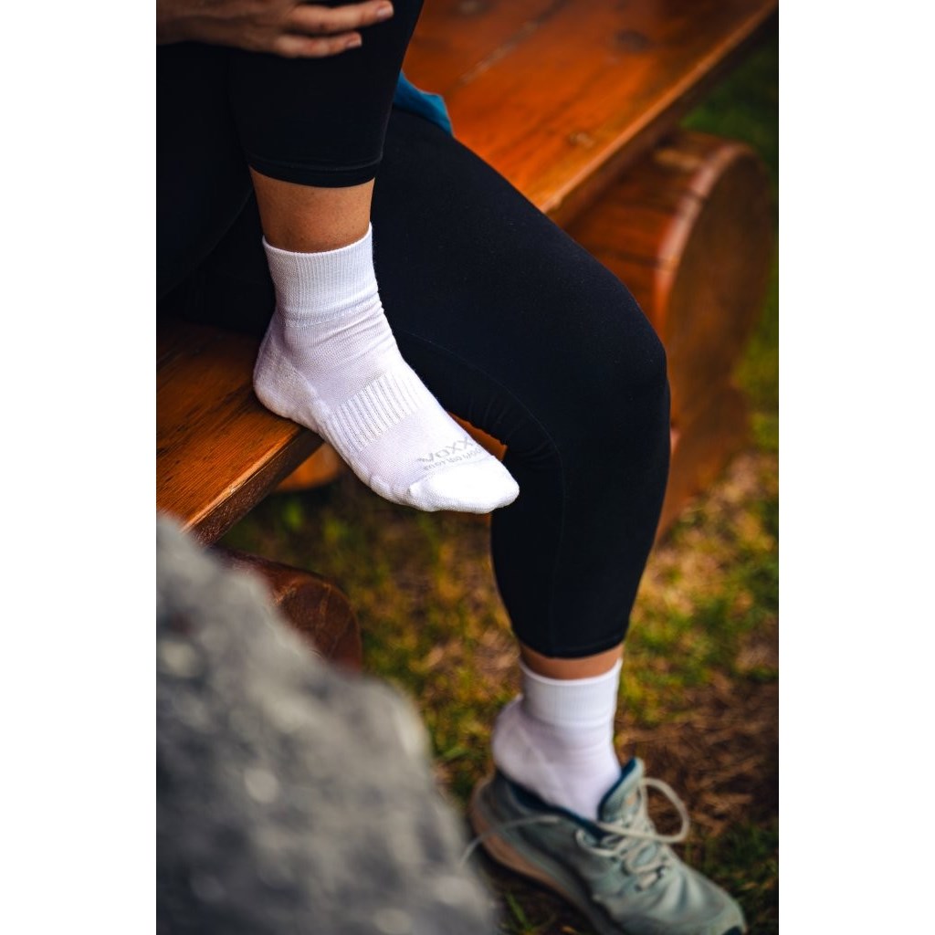 Ponožky krátké sportovní z merino TWARIX SHORT s ionty stříbra BÍLÉ VoXX 121805 L-11