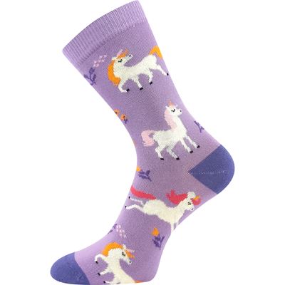 Ponožky dětské FILIP 06 ABS obrázkové MIX DÍVČÍ (3 páry)