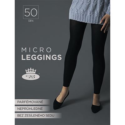 Punčochové legíny MICRO leggins NERO