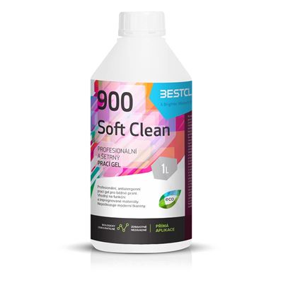 Prací gel 900 SOFT CLEAN na High -Tech materiály