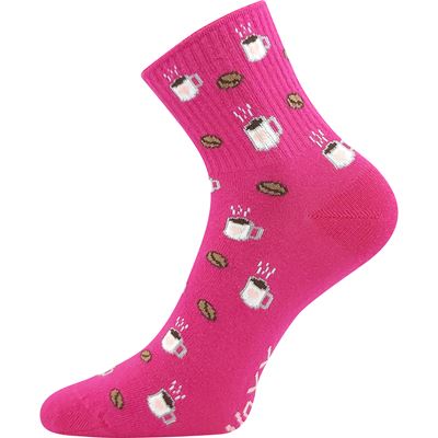 Ponožky dámské letní AGAPI s obrázky KÁVY