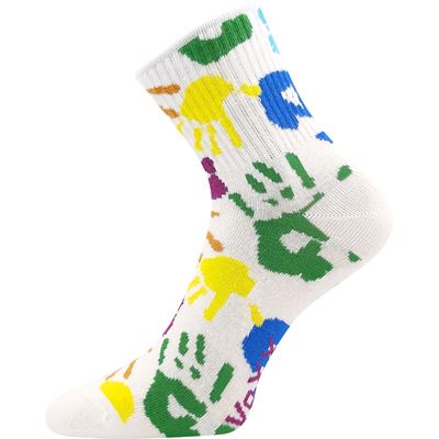 Ponožky dámské letní AGAPI s obrázky OTISKŮ DLANÍ
