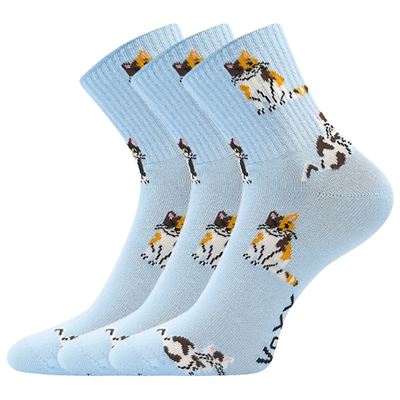 Ponožky dámské letní AGAPI s obrázky KOČKY 2