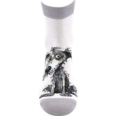 Ponožky dámské letní ALÍK 01 s pejsky MIX B (3 páry)