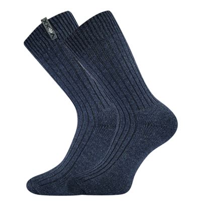 Ponožky zimní vlněné ALJAŠKA jeans melé