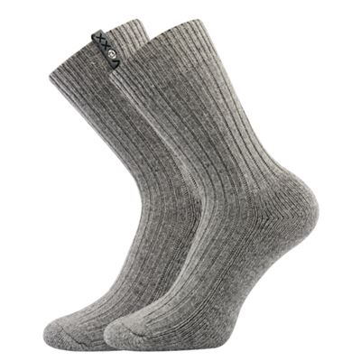 Ponožky zimní vlněné ALJAŠKA šedé melé