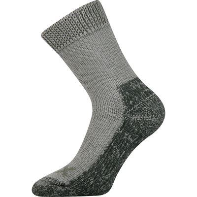 Ponožky zimní thermo ALPIN z merino vlny SVĚTLE ŠEDÉ