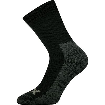 Ponožky zimní thermo ALPIN z merino vlny ČERNÉ