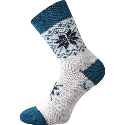 Ponožky silné zimní ALTA z merino vlny a alpaky VZOR B