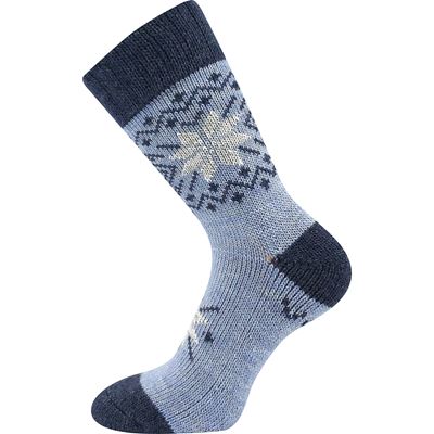 Ponožky silné zimní ALTA z merino vlny a alpaky VZOR K