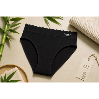 Kalhotky dámské BAMBOO SEAMLESS 007 bambusové BLACK (černé)