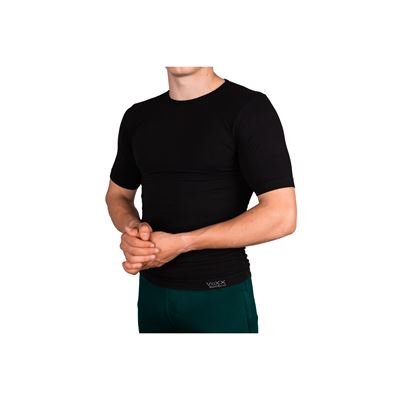 Tričko spodní pánské bambusové BAMBOO SEAMLESS 021 bezešvé BLACK (černé)