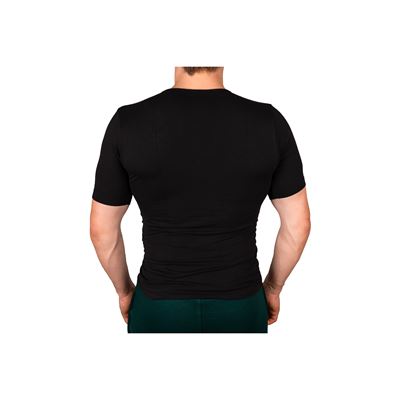 Tričko spodní pánské bambusové BAMBOO SEAMLESS 021 bezešvé BLACK (černé)