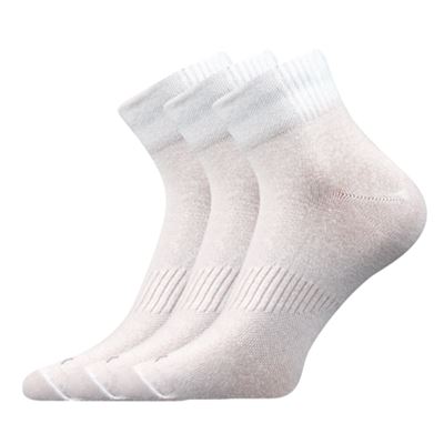 Ponožky bavlněné sportovní BADDY B 3pack BÍLÉ