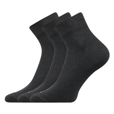 Ponožky bavlněné sportovní BADDY B 3pack ČERNÉ