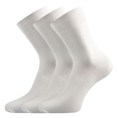 Ponožky klasické bambusové BADON-A bílé (3 páry)