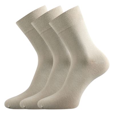 Ponožky klasické bambusové BADON-A béžové (3 páry)