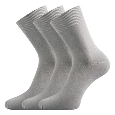 Ponožky klasické bambusové BADON-A světle šedé (3 páry)