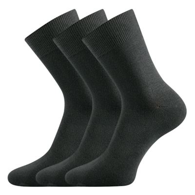Ponožky klasické bambusové BADON-A tmavě šedé (3 páry)