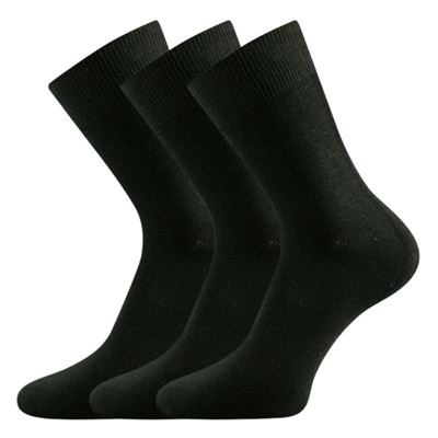 Ponožky klasické bambusové BADON-A černé (3 páry)