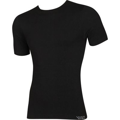 Tričko spodní pánské bambusové BAMBOO SEAMLESS 021 bezešvé BLACK (černé)