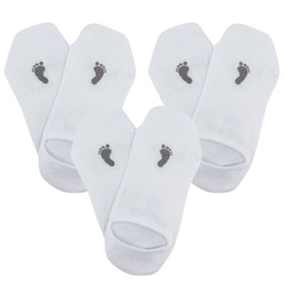 Ponožky anatomicky tvarované BAREFOOT SNEAKER neviditelné BÍLÉ (3 páry)