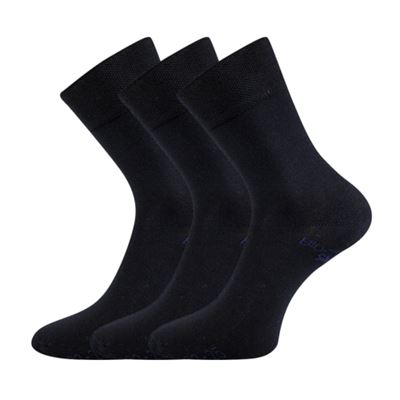 Ponožky jednobarevné společenské BIOBAN z BIO bavlny TMAVĚ MODRÉ (3 páry)