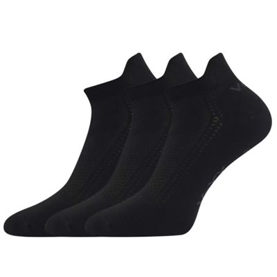Ponožky krátké bambusové BLAKE černé (3 páry)