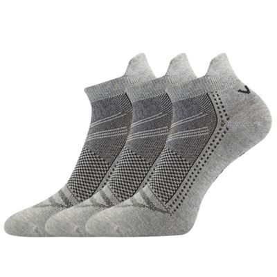 Ponožky krátké bambusové BLAKE šedé melé (3 páry)