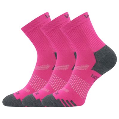 Ponožky sportovní z BIO bavlny BOAZ magenta