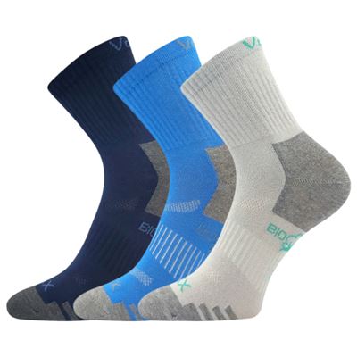 Ponožky dětské sportovní z BIO bavlny BOAZIK chlapecké (3 páry)
