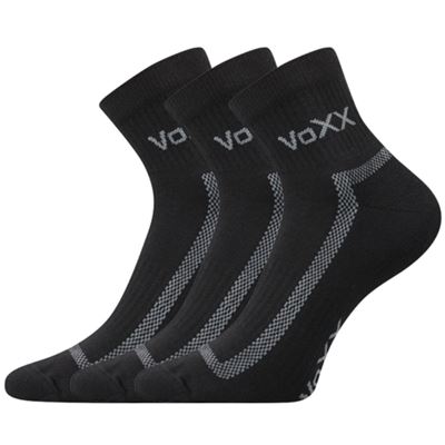 Ponožky sportovní CADDY B bavlněné 3pack ČERNÉ