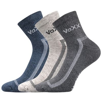 Ponožky sportovní CADDY B bavlněné 3pack TMAVÉ