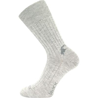 Ponožky bavlněné CASHMERE LOVE s kašmírem a ionty stříbra melírované ŠEDÉ (3 páry)