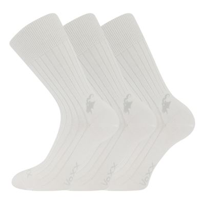 Ponožky bavlněné CASHMERE LOVE s kašmírem a ionty stříbra BÍLÉ (3 páry)