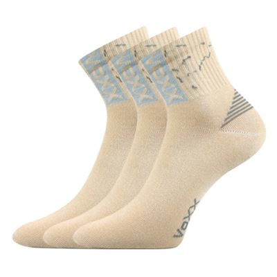 Ponožky bavlněné sportovní CODEX béžové (3 páry)