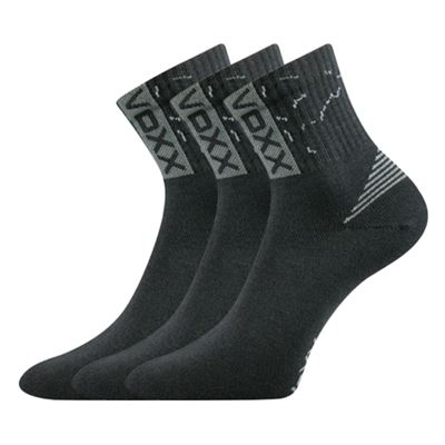 Ponožky bavlněné sportovní CODEX tmavě šedé (3 páry)