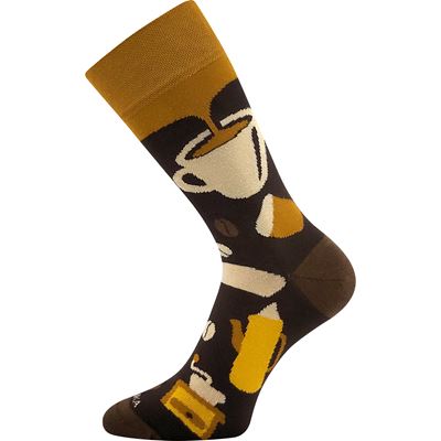 Ponožky v kelímku s motivem kávy COFFEE vzor 4