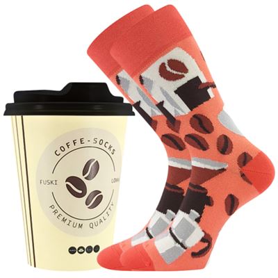Ponožky v kelímku s motivem kávy COFFEE vzor 5