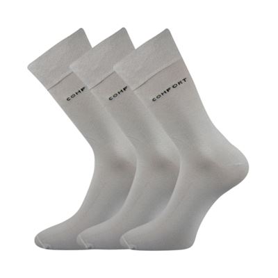Ponožky pánské společenské COMFORT světle šedé