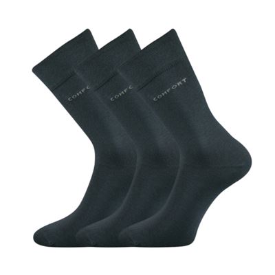 Ponožky pánské společenské COMFORT tmavě šedé