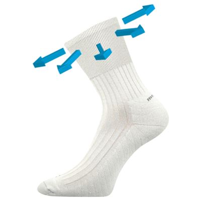 Ponožky medicine CORSA s jemným lemem SVĚTLE ŠEDÉ