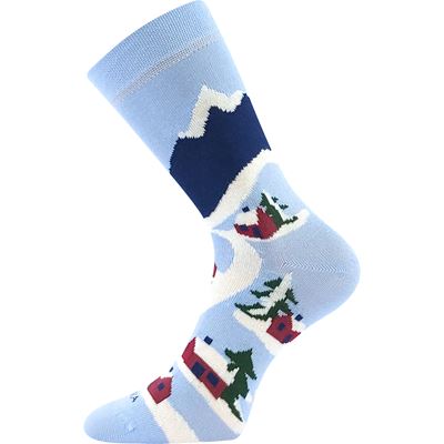Ponožky dětské vánoční DAMERRYK obrázkové s HORAMI