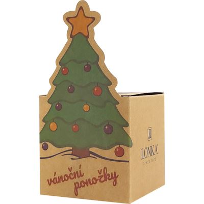 Ponožky dětské vánoční DAMER obrázkové se STROMKEM