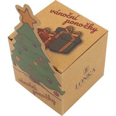 Ponožky dětské vánoční DAMER obrázkové se STROMKEM