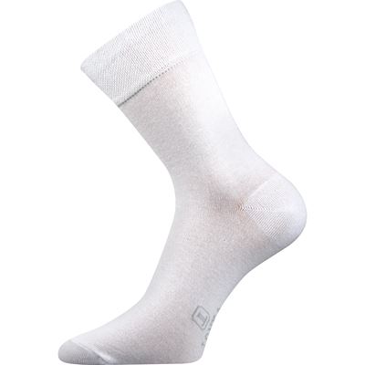 Ponožky pánské společenské DASILVER s ionty stříbra BÍLÉ