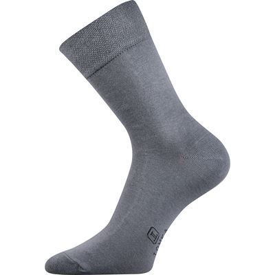 Ponožky pánské společenské DASILVER s ionty stříbra SVĚTLE ŠEDÉ